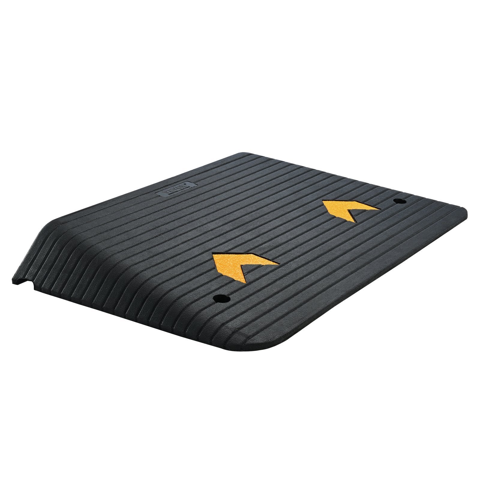 VEVOR Rubber Threshold Ramp, Rise Wheelchair Ramp Doorway, Recycled Rubber Power Curb Ramp Rated 33069 Lbs Load Capacity, Non-Slip Textured Surface Rubber Ramp For Wheelchair Car Scooter
