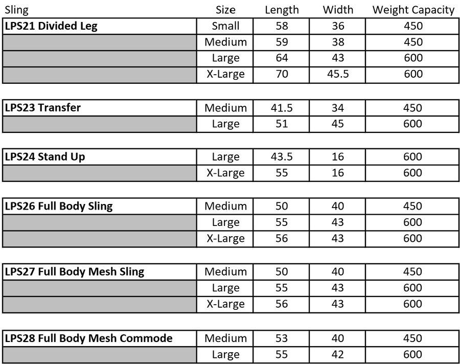 Divided-Leg Sling LPS21